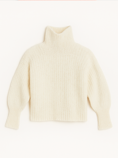 Eva Turtleneck Wool Sweater