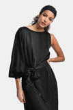 silk one shoulder dress