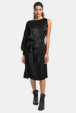 silk one shoulder dress