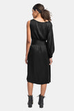 silk one shoulder dress