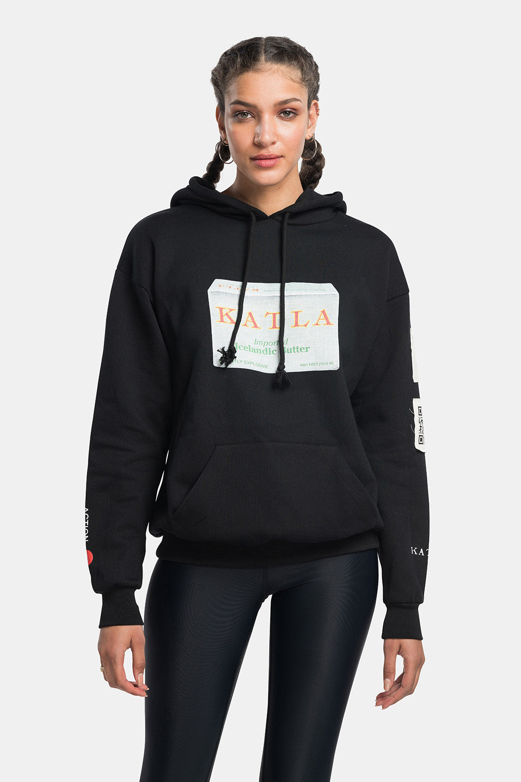 iconic black butter hoodie organic cotton