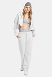 organic cotton white sweatpants