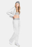 organic cotton white sweatpants