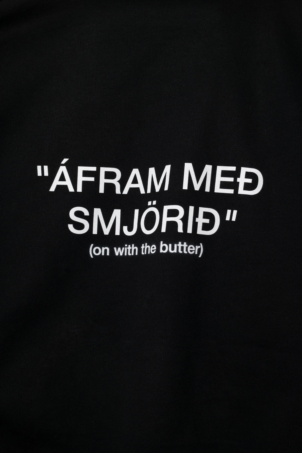 iconic black butter hoodie organic cotton