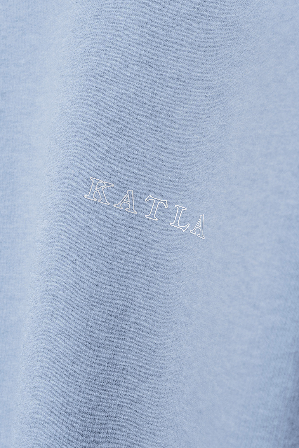 sustainable blue crop sweatshirt