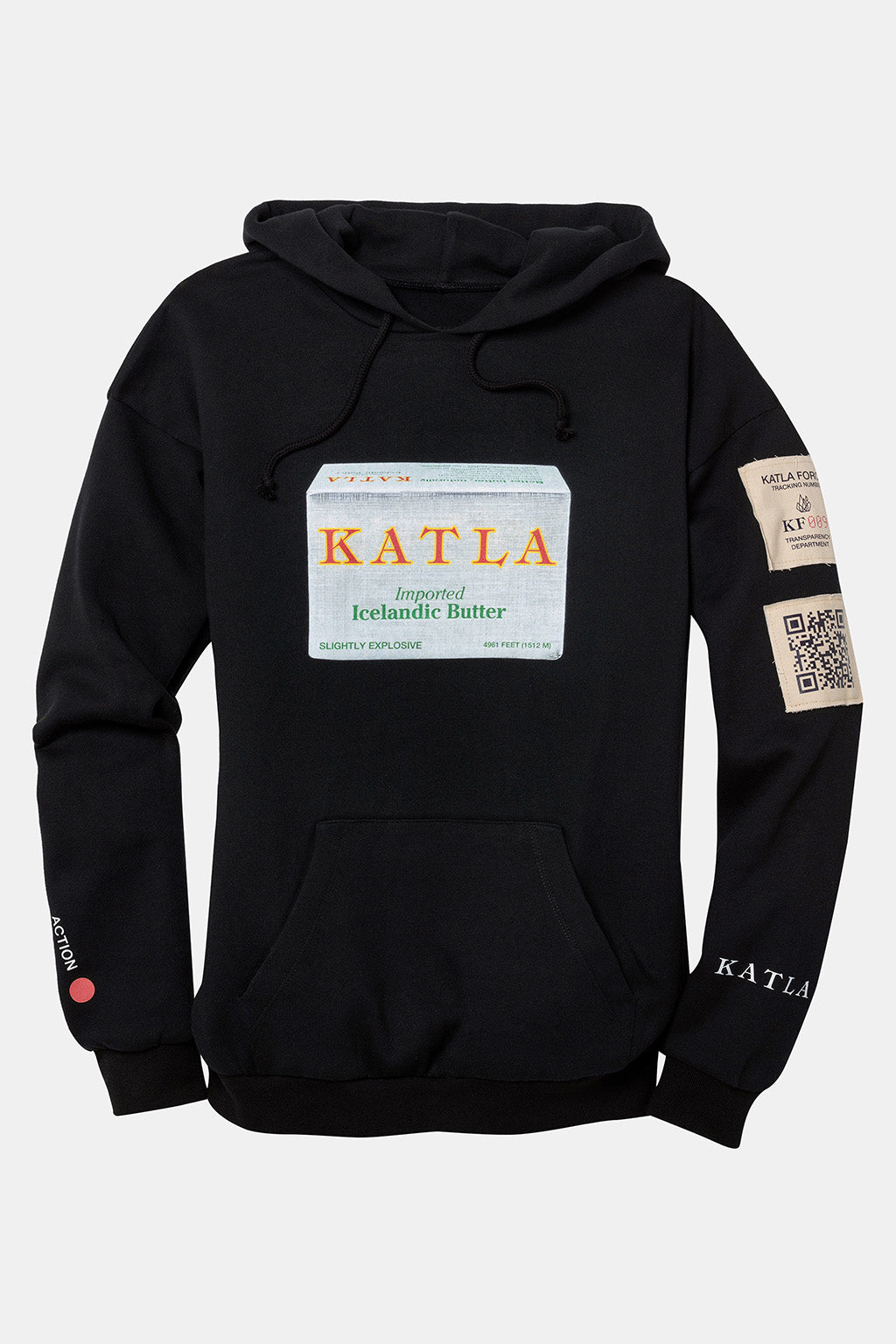 iconic black butter hoodie organic cotton