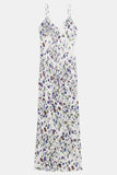 floral vegan silk maxi dress