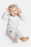 organic cotton baby white pants